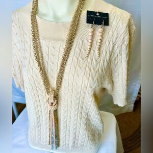 JELELRY SET!!!  CHICO'S BLACK LABEL NECKLACE AND EARRING SET!